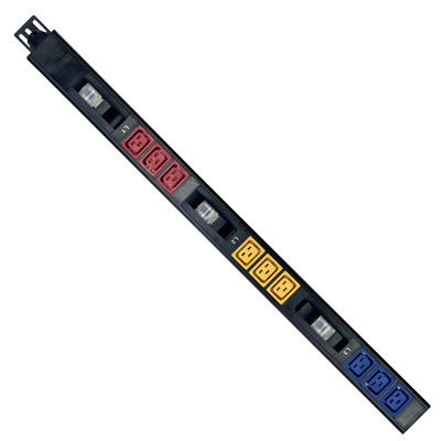 آلومینیوم آلیاژ 3 فاز 415V 32A 9 پورت C19 معدن PDU برای کاربردهای سنگین